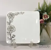 بشقاب تخت گل برجسته چینی پردیس