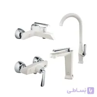 ست شیرآلات درخشان مدل بریک وایت