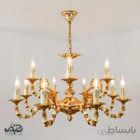 لوستر دوازده شعله ترکیبی نورسازان مدل آرشام کد 727