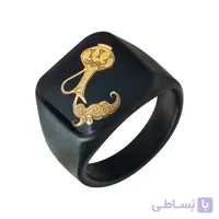 انگشتر مردانه ورق طلا طرح ماه بهمن