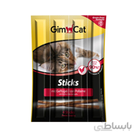 تشویقی مدادی گربه جیم کت با طعم مرغ GimCat Sticks Chicken بسته 5 عددی