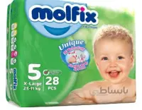 پوشک 3بعدی خیلی بزرگ سایز 5 28عددی مولفیکس ا پینکت کد 480437