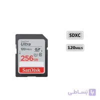 کارت حافظه SDXC U1 ظرفیت 256 گیگابایت سن دیسک سرعت 120MB/s