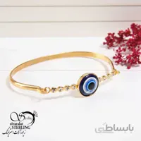 دستبند زنانه طرح نگین و چشم نظر