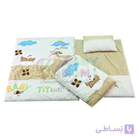 سرویس خواب مخمل TiTi Baby گلدوزی خرس و ابر
