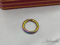 پیرسینگ گوش هفت رنگ حلقه ای فیک