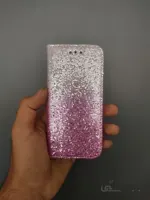 قاب گوشی اپل ایفون 6/6S کیفی اکلیلی(صورتی-طوسی)