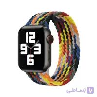 بند بافت چند رنگ اپل واچ مدل سولو لوپ - Apple Watch Rainbow Braided Solo Loop Strap