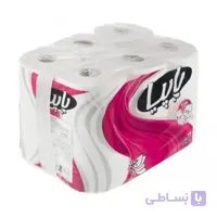 دستمال توالت چهار لایه 12 رول پاپیا
