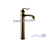 شیر روشویی بلند مدل اسپیرال طلامات البرز روز