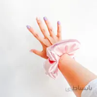 اسکرانچی زیپ دار صورتی
