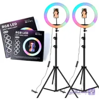 کیت نور فضایی M3 RGB KIT 2 ( حاوی 2 عدد رینگ لایت RGB )