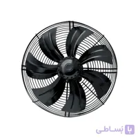 فن ایلکای هفت پر فلزی بدون قاب دمنده سایز 63 تک فاز مدل VIK 63G6S2 L ا Damande ILKA AXIAL FLOW FANS FORWARD