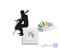 برچسب کلید و پریز ویولن سل کد h2406