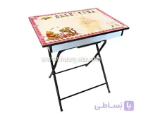 میز تحریر کشو دار کودک وایت بردی طرح پو