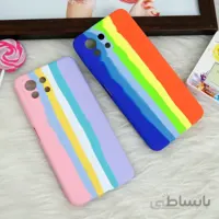 قاب سیلیکونی اورجینال رنگین کمانی محافظ لنزدار Xiaomi Mi 11 Lite