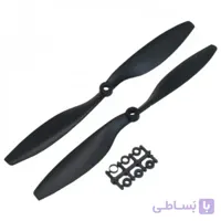 ملخ بزرگ  (پولر و پوشر) کوادکوپتر و هواپیما 10 اینچی و 26 سانت با زاویه 45 درجه ملخ هواپیما یک جفت