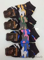 جوراب مچی چریکی ابی صورتی