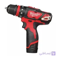 دریل پیچ گوشتی شارژی میلواکی مدل M12BDDX-202X لیتیوم 12 ولت