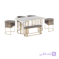 میز و صندلی ناهارخوری ۶ نفره مدل ۶۵۵