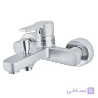 شیر حمام کسری مدل امگا کروم مات