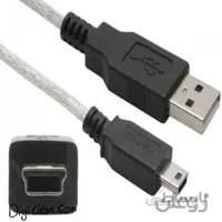 کابل هارد اکسترنال ۱ متری usb2  | کابل دوربین MINI USB | کابل USB دوربینکابل USB دوربین