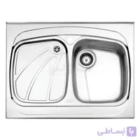 سینک تک لگن روکار استیل البرز مدل 618/60 کد 313909