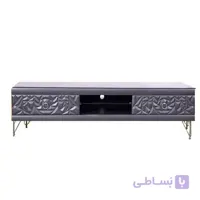 میز تلویزیون طول 210 طرحدار مشکی