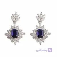 گوشواره نقره زنانه مدل کوارتز کد gzn_240