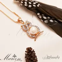 گردنبند جغد و مروارید مارون CN174