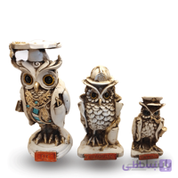 مجسمه طرح جغد مجموعه سه عددی کد 0945