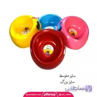 ظرف آب و غذا طرح نگینی سایز بزرگ