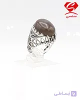 انگشتر نقره عقیق معدنی