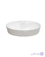 روشویی روکابینتی گاتریا مدل ترمه دایره شیر سرخود درجه 2 (سایز 39×39 سانتی متر)