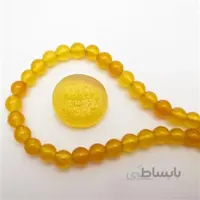 عقیق زرد با حکاکی و من یتق الله کد 2977 ا قیمت به شرط خرید تیمی