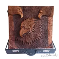 تخته نرد معرق منبت چوبی طرح عقاب کد ۱۰۲۲۴۸