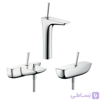 ست شیرآلات روکار هانس گروهه مدل Puravida کد KH1068 (سه تکه) ا Hansgrohe Puravida set