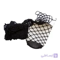 جوراب شلواری فیش نت مشکی درشت