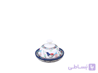 جاکره ای کوچک چینی میبد مروارید نقش مرغی رنگی