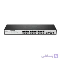 سوییچ 24 پورت به همراه 2 پورت Combo دی-لینک مدل DES-1026G