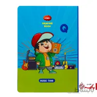 دفتر نقاشی ته چسب فانتزی 50 برگ کد 0087 کلیپس [طرح:ِِِQ]