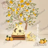 آباژور خرسی طرح نانان رنگ لیمویی