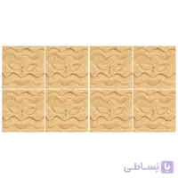 دیوارپوش تندیس و پیکره شهریار مدل امای کد W1010 02 بسته 8 عددی