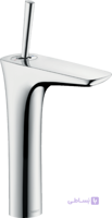 شیر روشویی پایه بلند هانس گروهه مدل Puravida کد KH1052 ا Hansgrohe Puravida Single lever basin mixer 200 with push-open waste set
