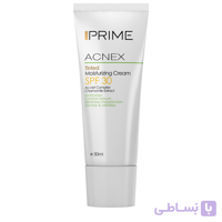 کرم مرطوب کننده پریم مدل Acnex Tinted SPF30 حجم 50 میلی لیتر ا Prime Acnex Tinted SPF30 Moisturizing Cream 50ml