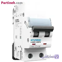 فیوز مینیاتوری دو پل 16 آمپر هیوندای مدل HYUNDAI 63AF-B (HGD63N/H)