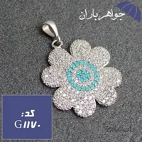 گردنبند نقره زنانه مدل گل کد G_1170