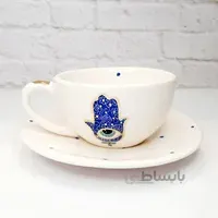 فنجان نعلبکی لاته چشم نظر کد ۳۲