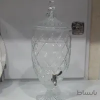 کلمن شربت شیشه دیاموند طرح دار