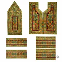 پارچه سوزن دوزی بلوچی 6 تکه مدل Goldar-3010